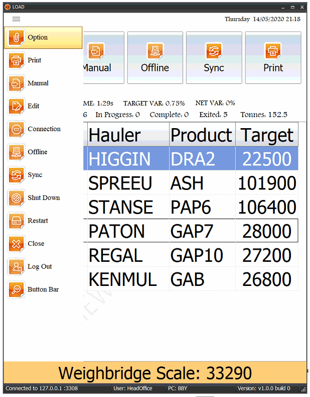 Loader Scales Software Options